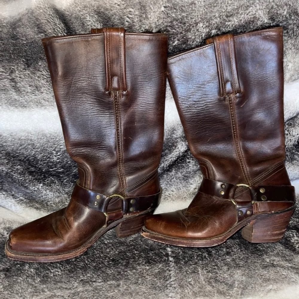 Frye boots. They still have a lot of life in them. I just don’t wear them - Picture 2 of 5
